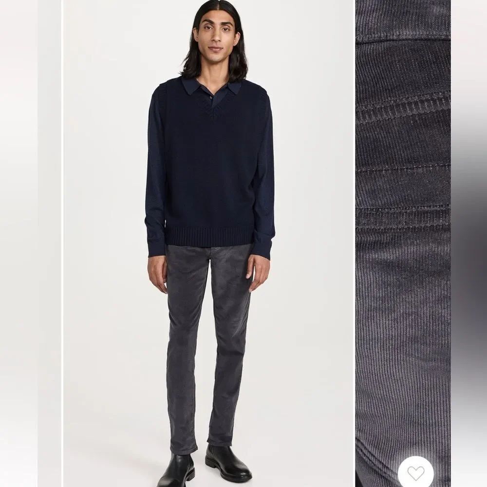 NEW Faherty Gray Corduroy Pants for Men 28